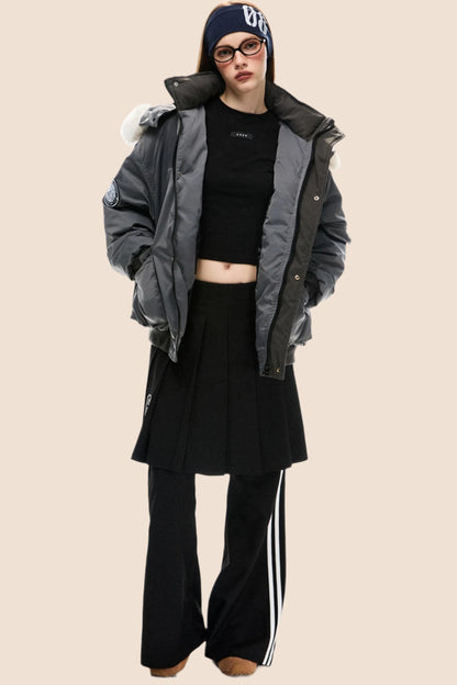 Hooded Winter Overalls Cotton Jacket