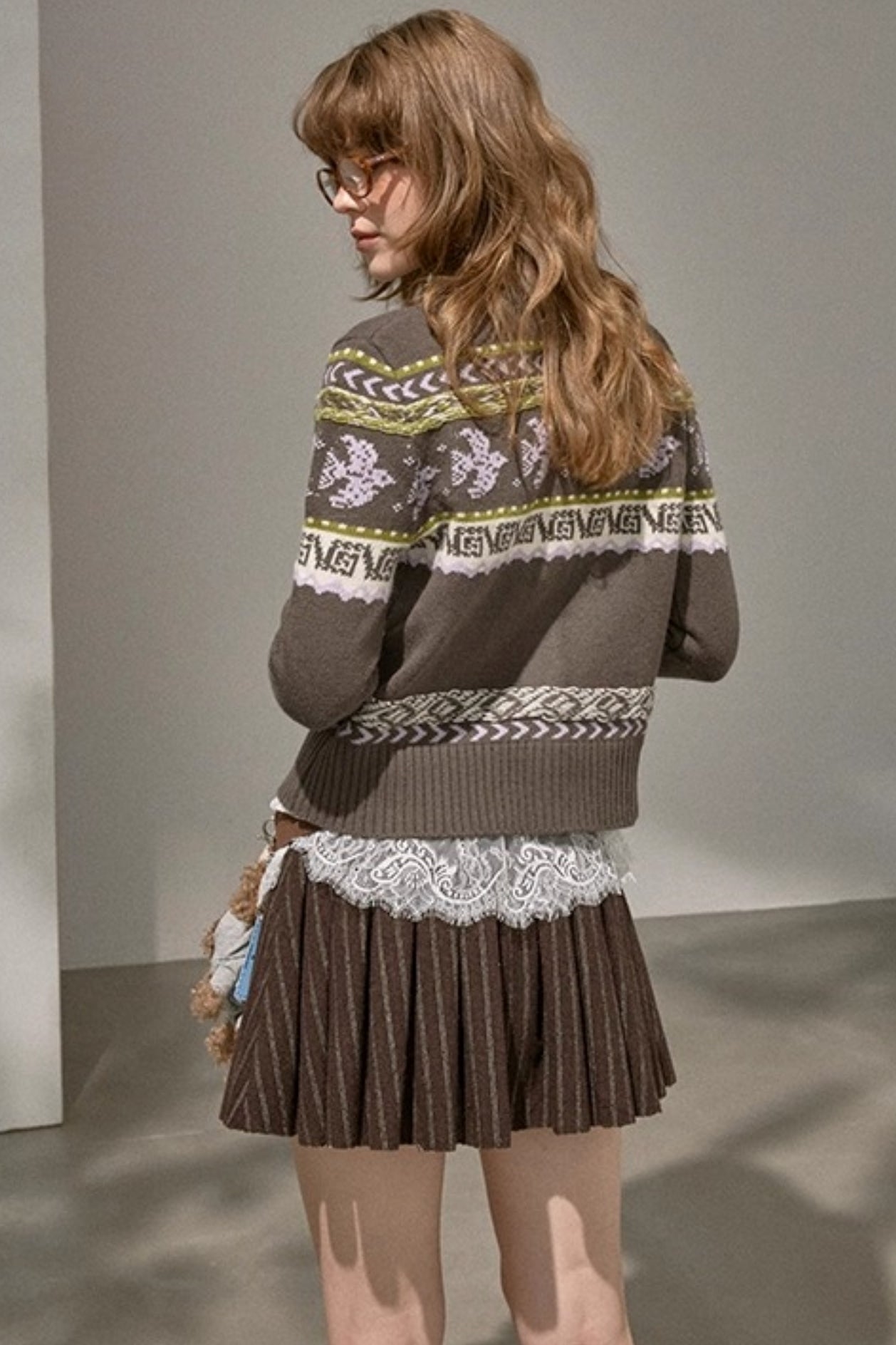 Flying Sparrow Button Knit Cardigan