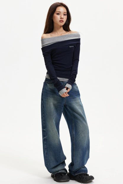 One-Shoulder Knitted Top