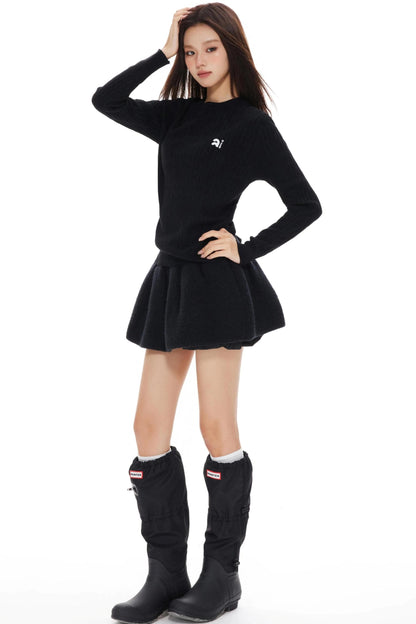 High-Waisted Puffy Skirt