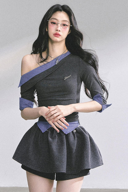 Gray Tone Striped T-Shirt