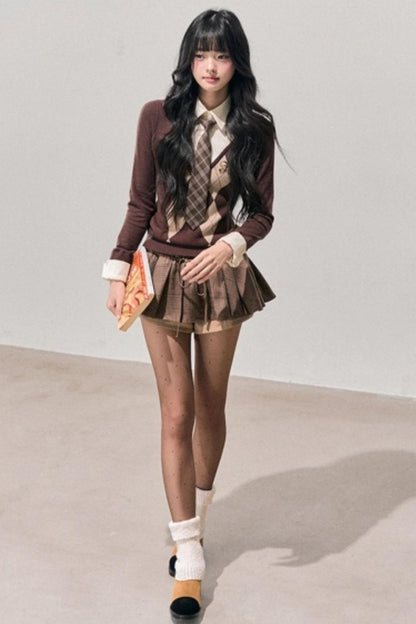 Plaid Annie Waltz Skirt