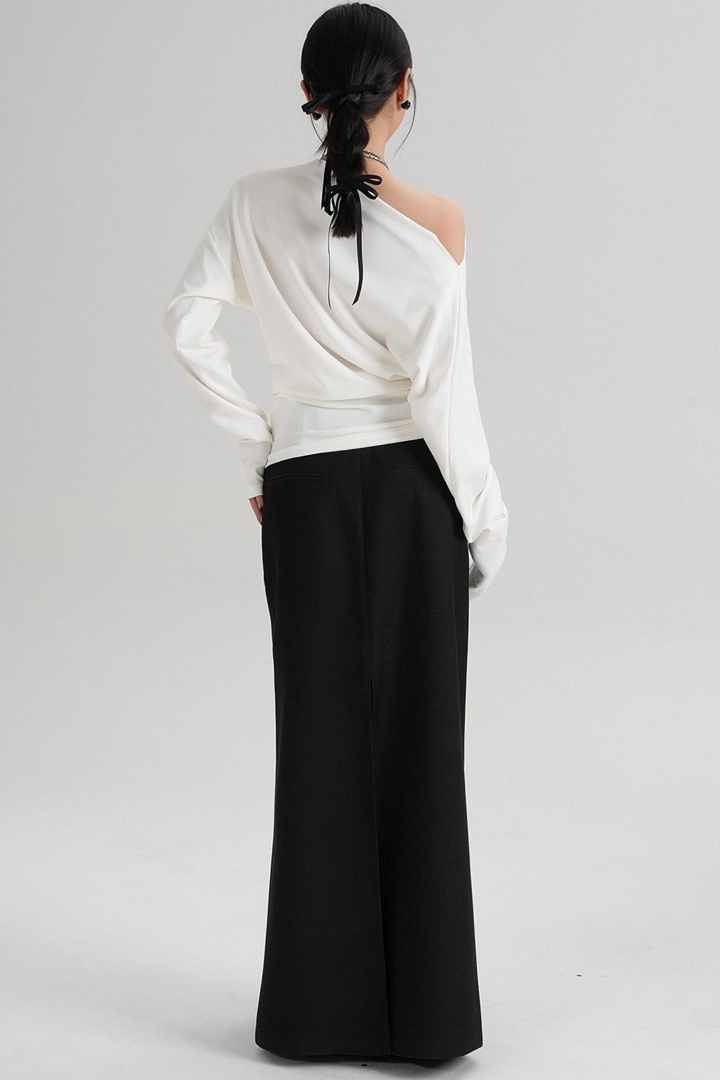 Temperament Shoulder T-shirt