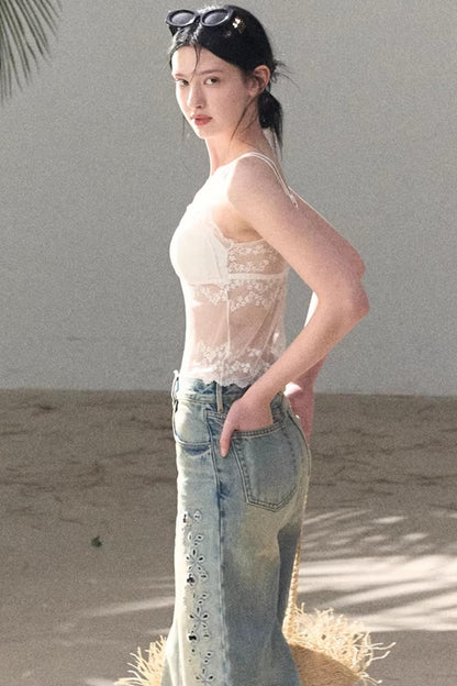 Silk Satin Lace Camisole