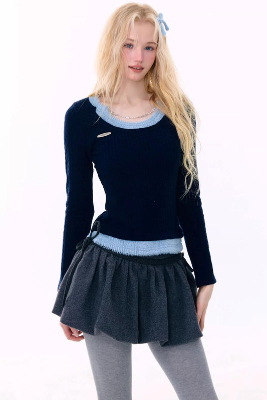 Retro Knit Chain Top