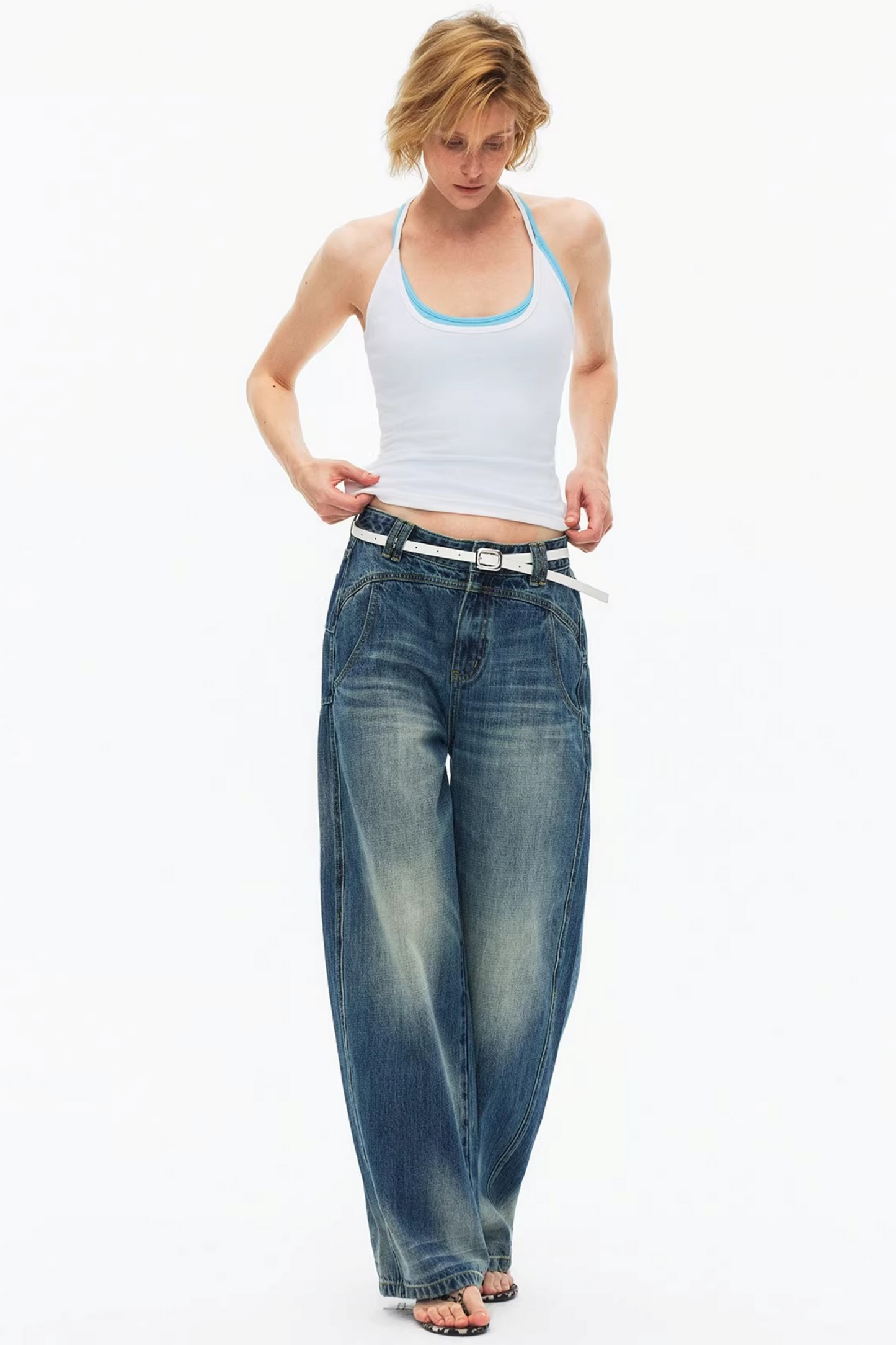 Elastic Cotton Slimming Top