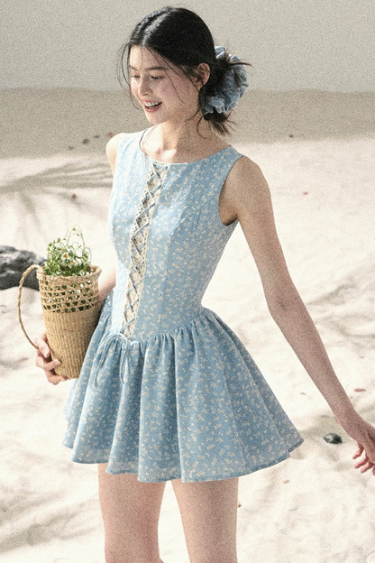 Sage Floral Lace Dress