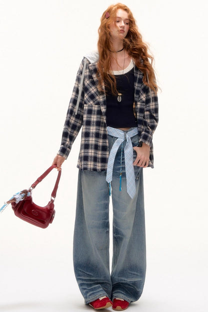 Buttoned Sweater Cardigan Shirt