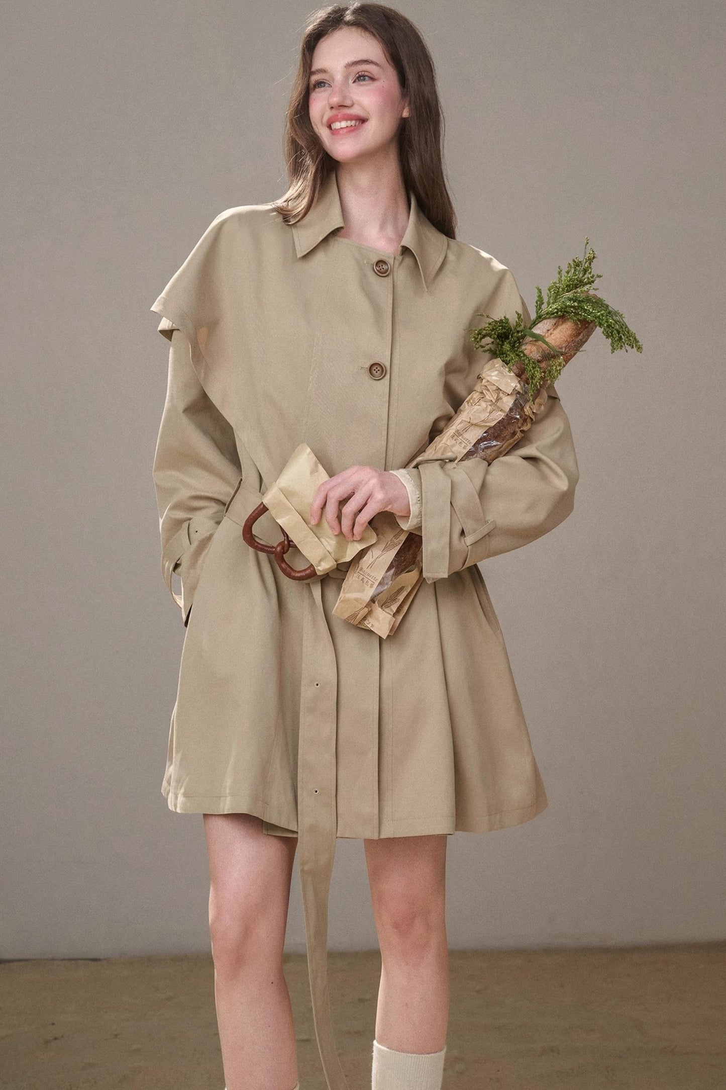 Retro Loose Trench Coat
