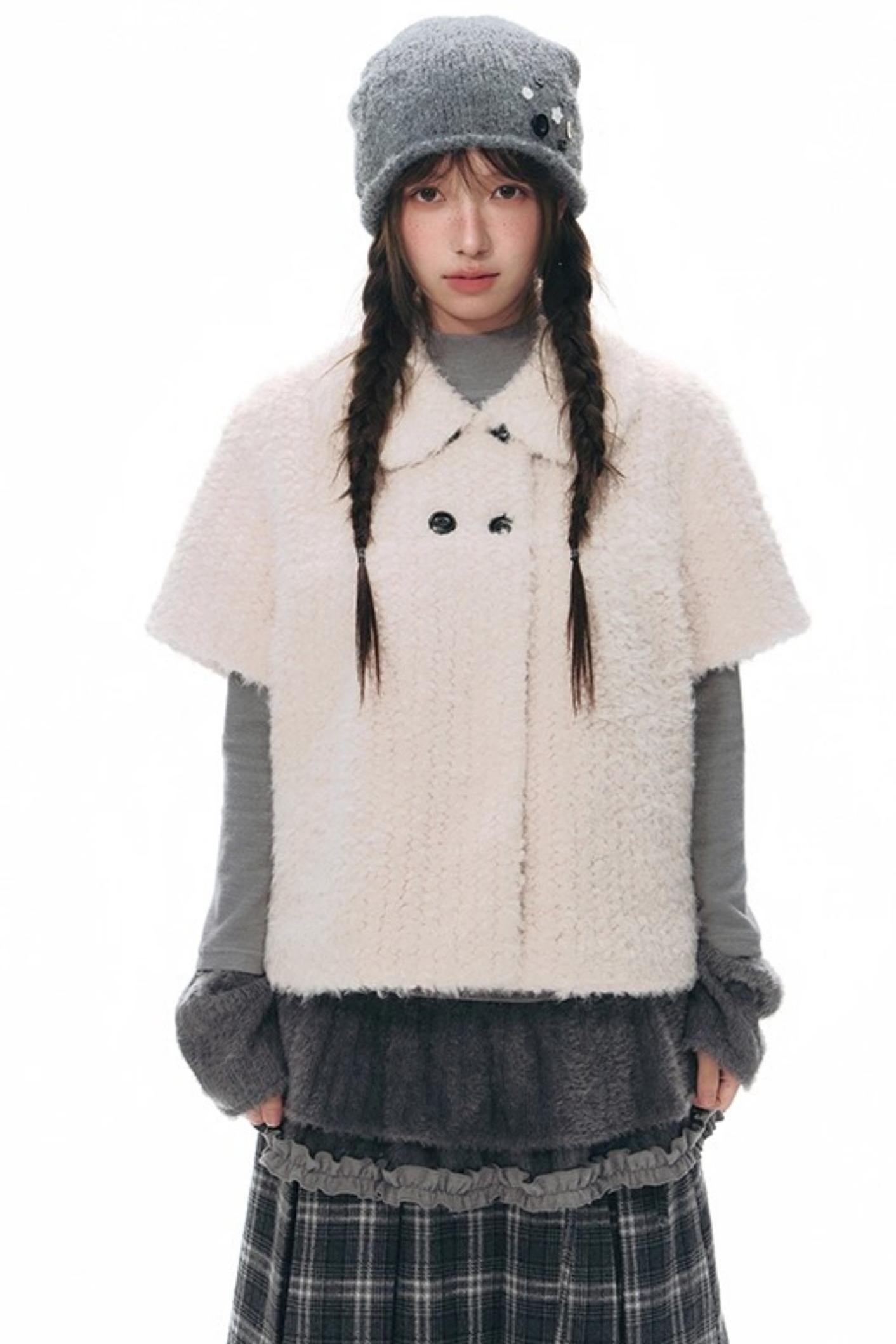 Lamb Wool Two-Piece Sweater Set-Up