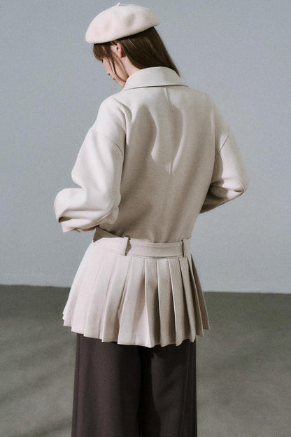 Forest Tencel Wool Trench Coat