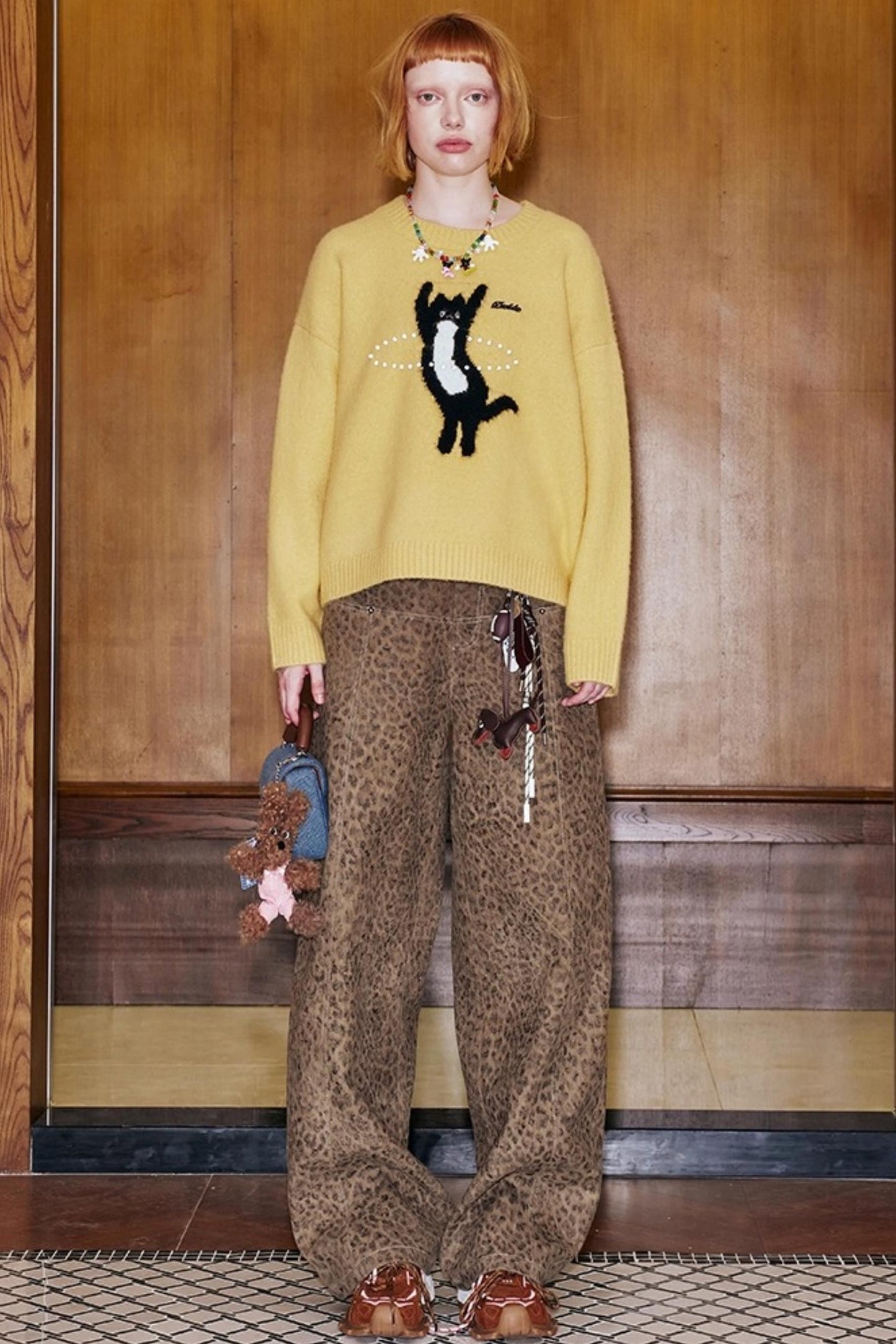 Laser Beaded Knitted Sweater