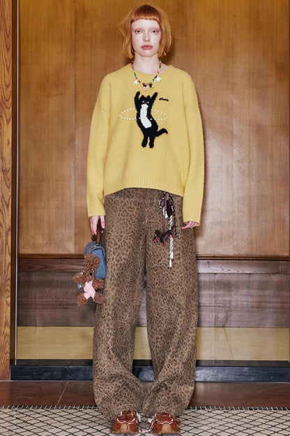 Laser Beaded Knitted Sweater