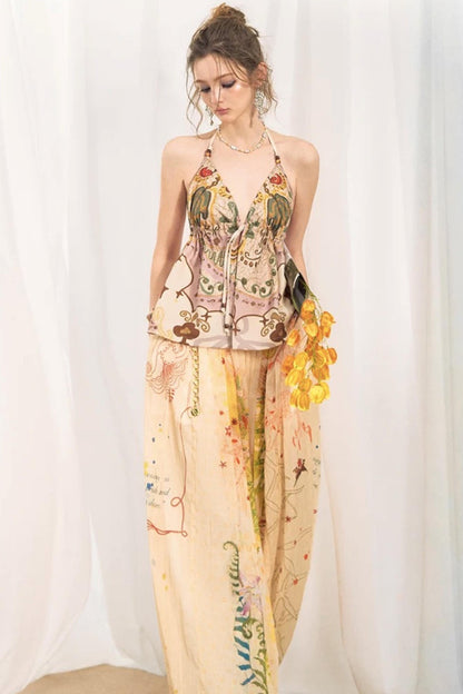 Resilient Graffiti Pleated Pants