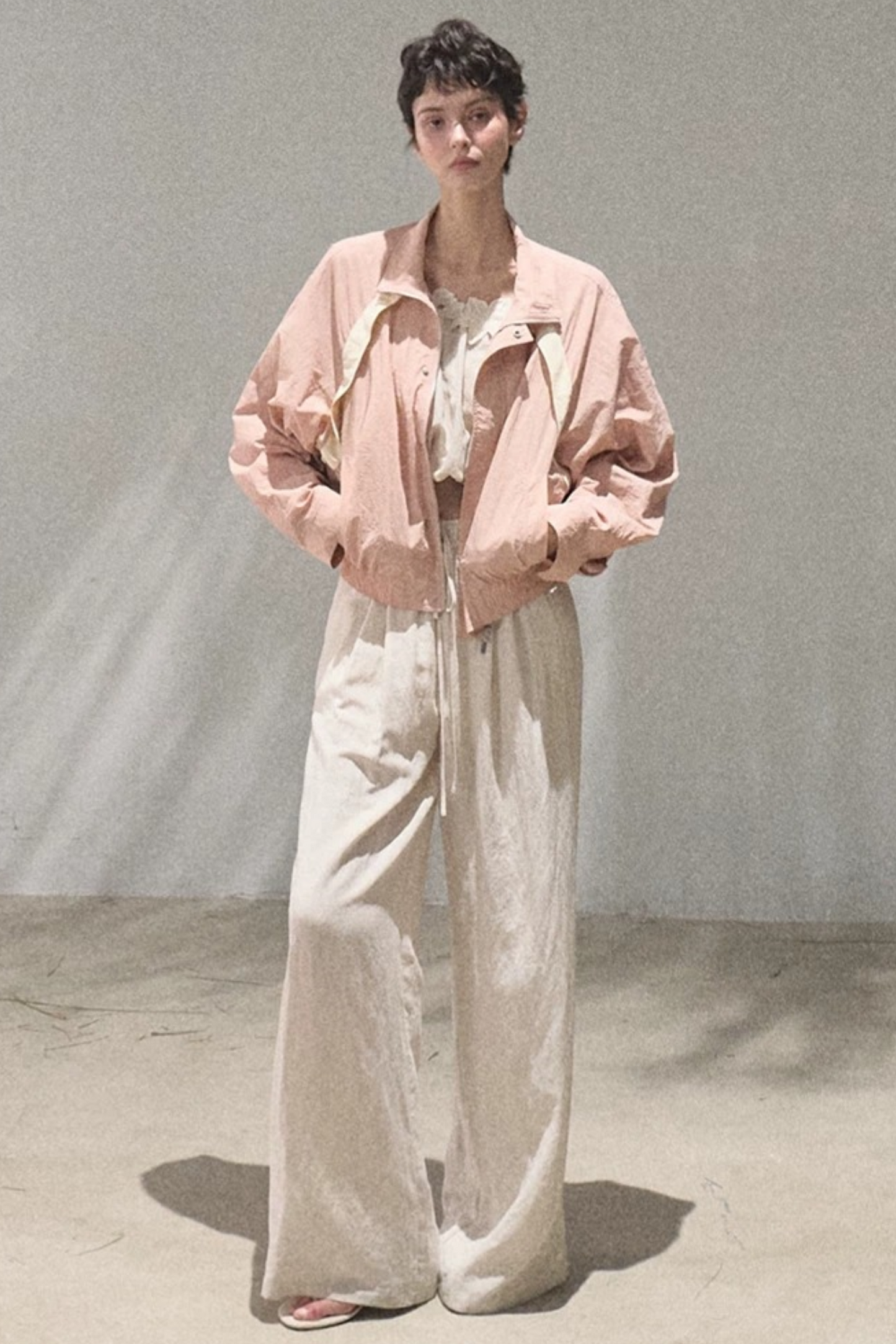 Lyocell-Leinen-Set aus Camisole und Hose