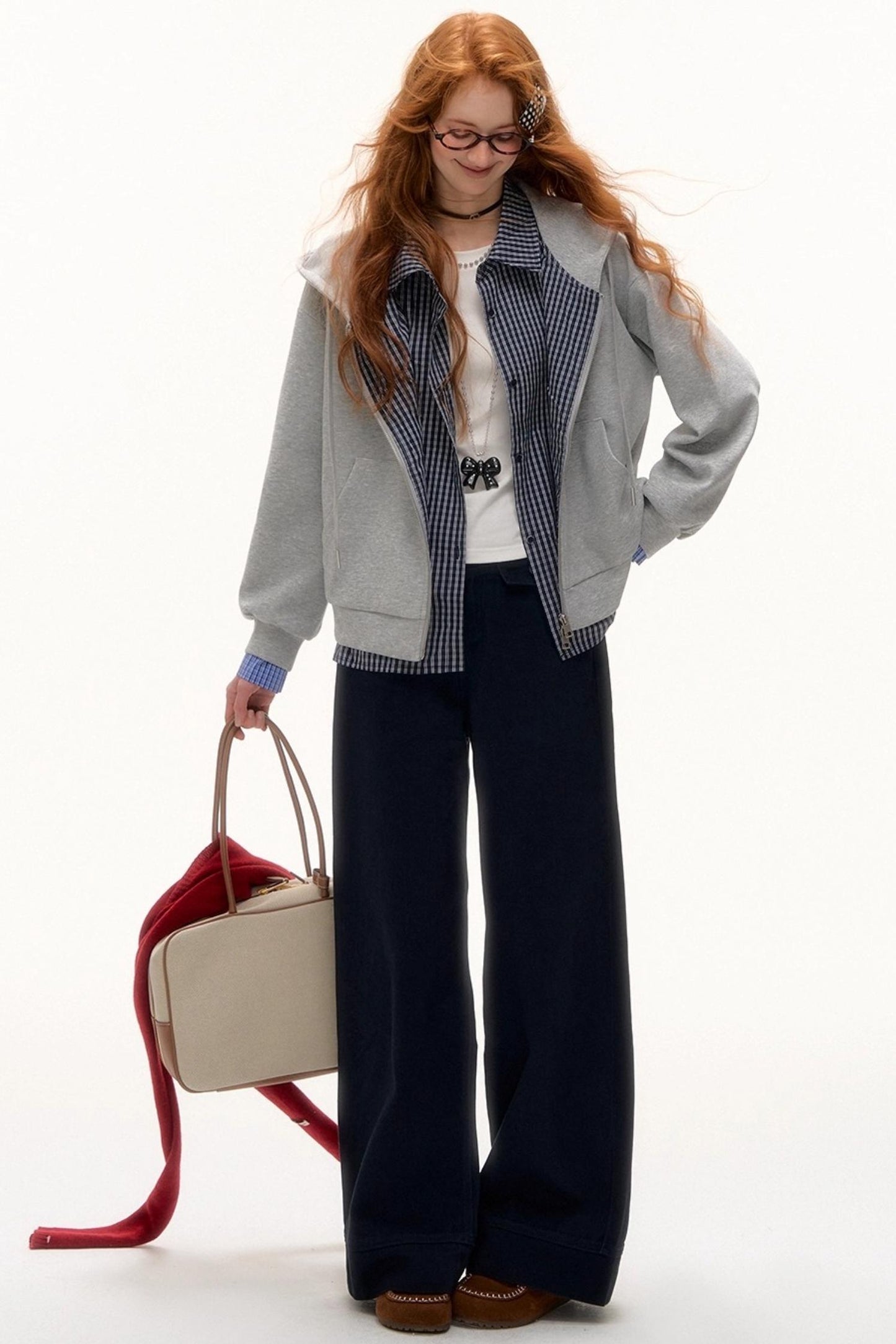 Asymmetrical Denim Jacket Skirt Set-Up