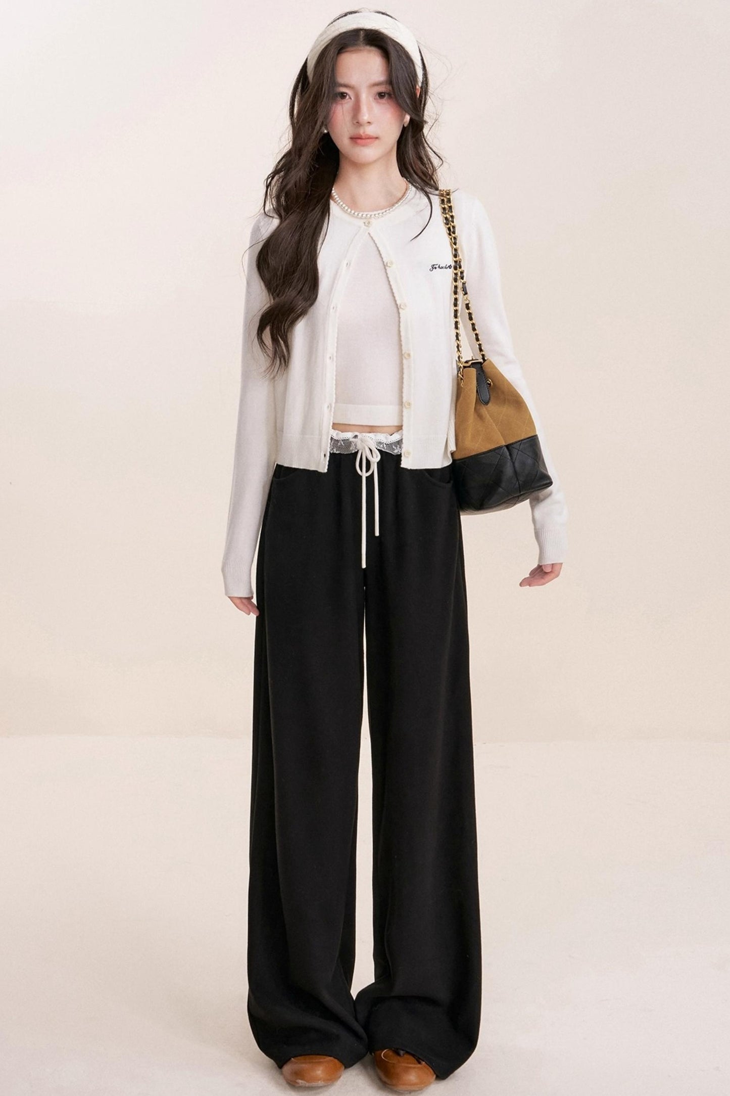 Romantic Lace Wide-Leg Pants