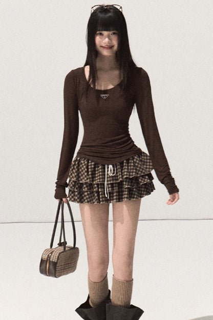 Skin Emotion Wool Knitted Top