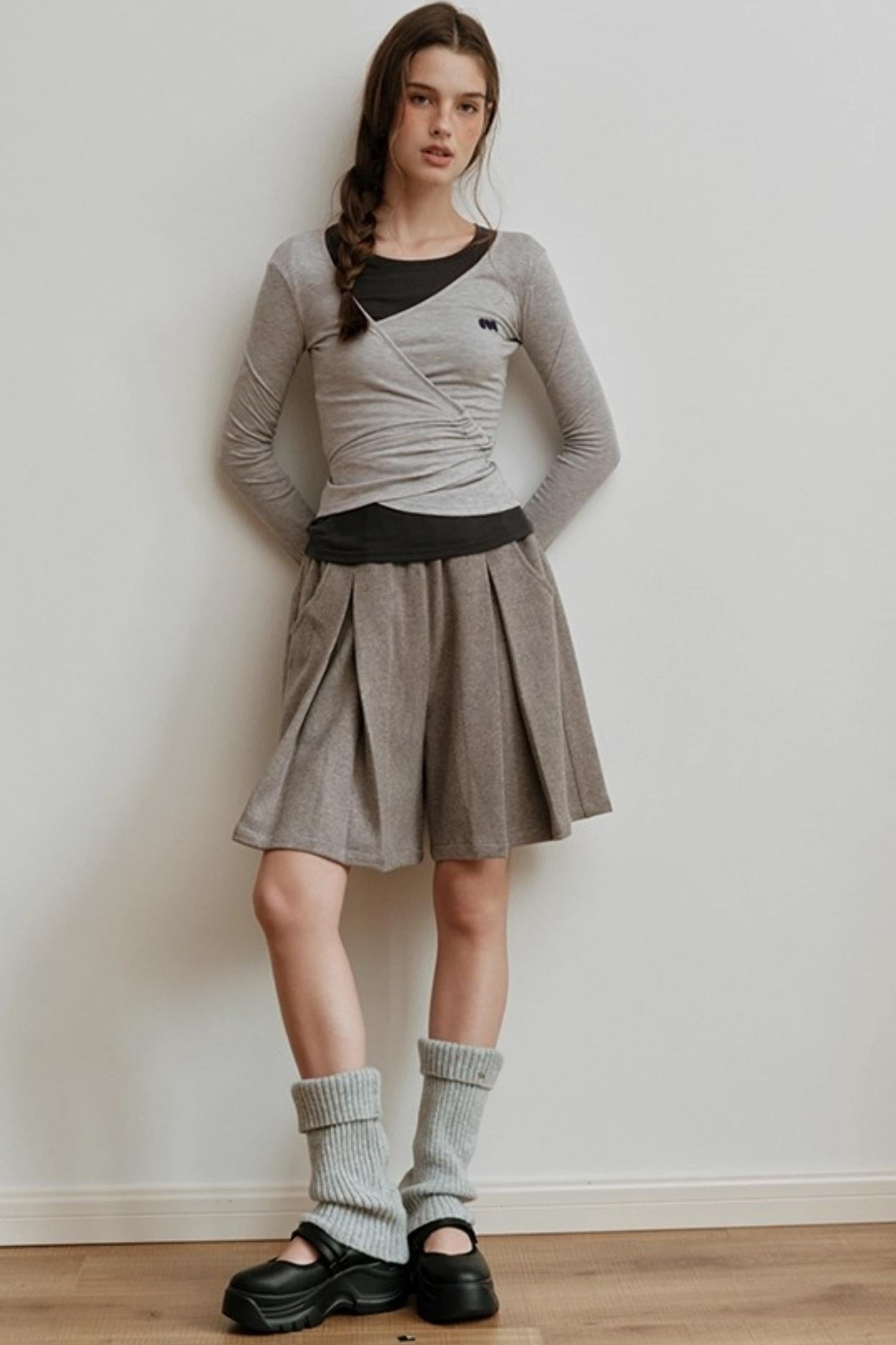 Gold Label Knitted Wool Blend Calf Sock Cover