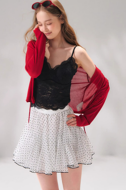 Lace Patchwork Camisole Vest