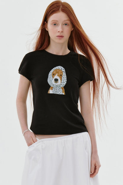 Polka Dot Puppy Tee