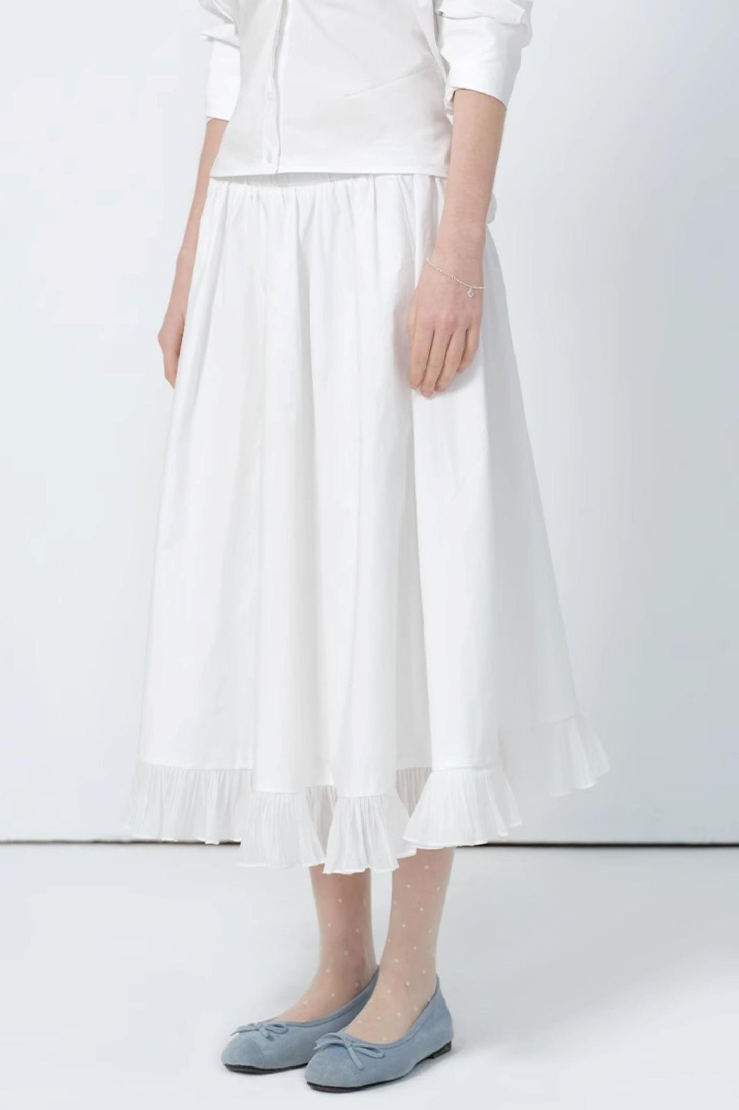 High-Waist A-Line Skirt