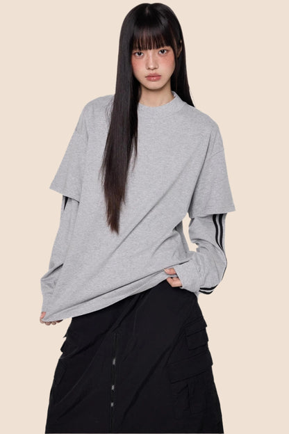 Stripe Long Sleeve Top