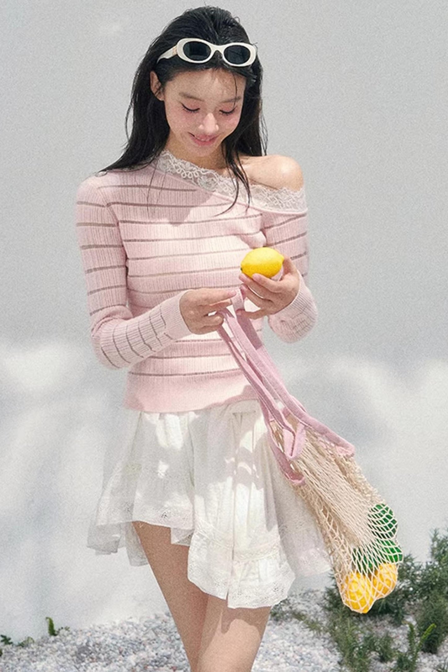 Gentle Glance Knitted Lace Top