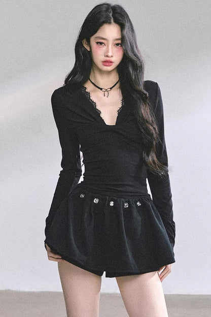 Ancient White Moonlight Lace Top