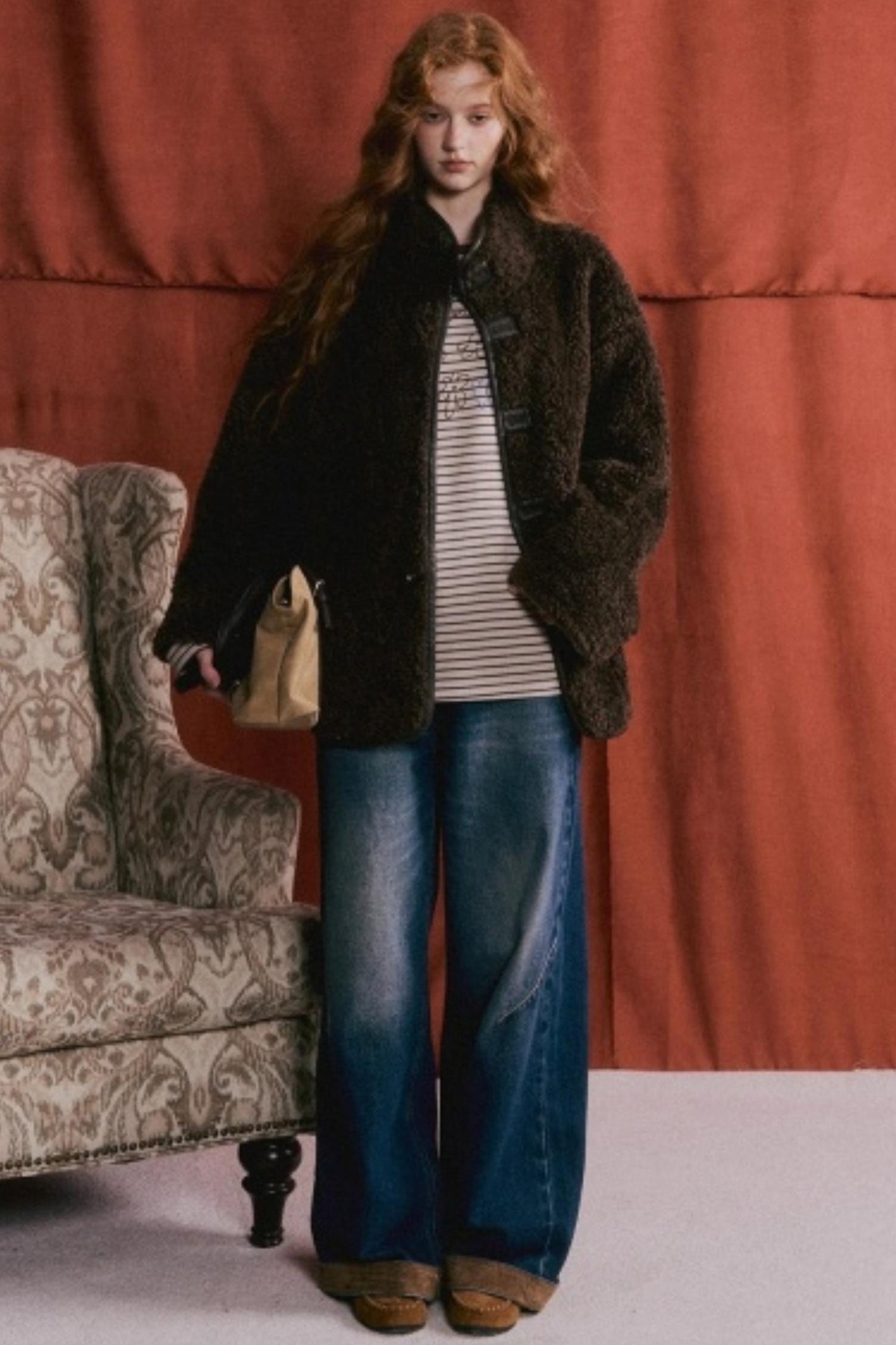 Reversible Suede Lambswool Jacket