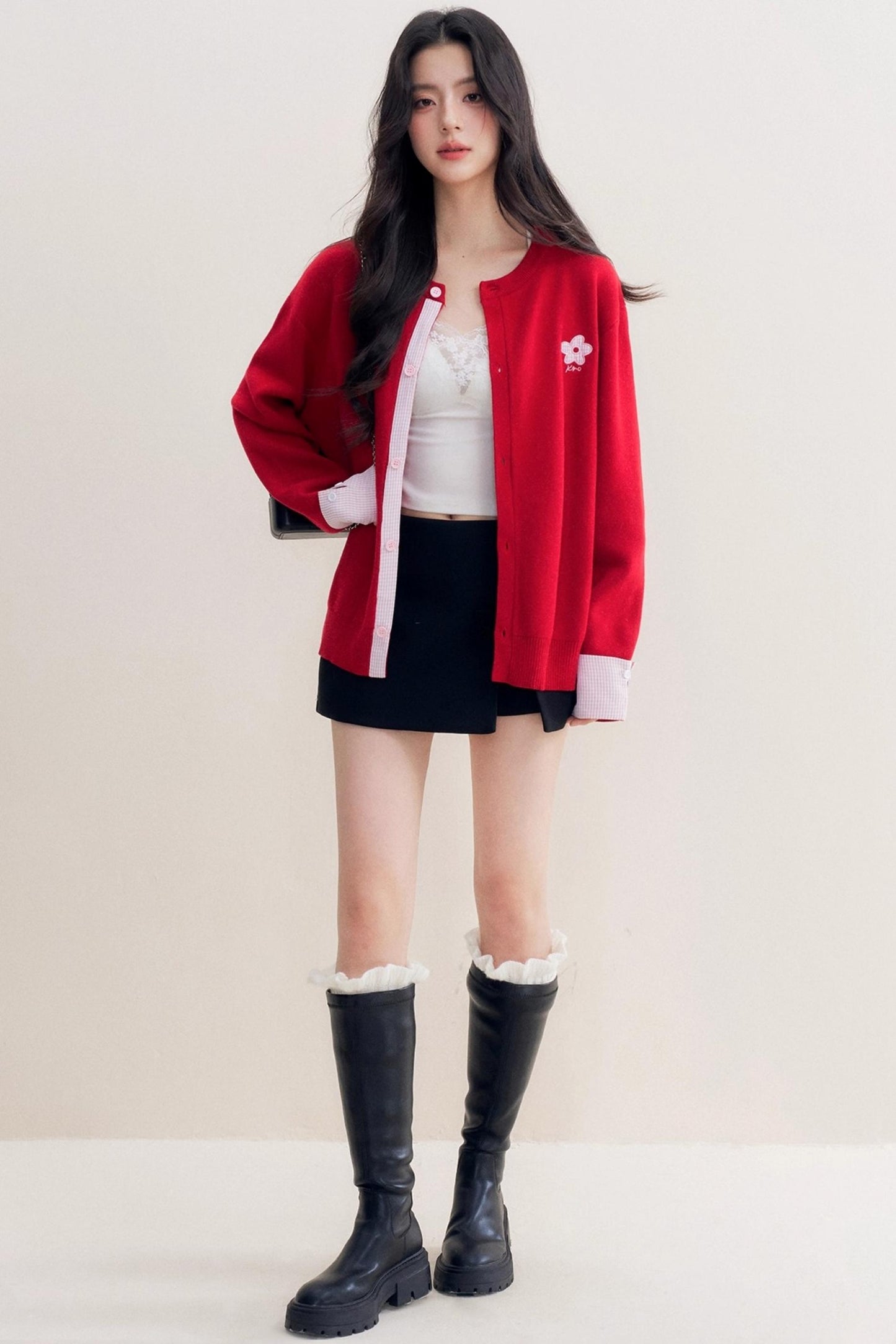 Romantic Patchwork Sweater Cardigan