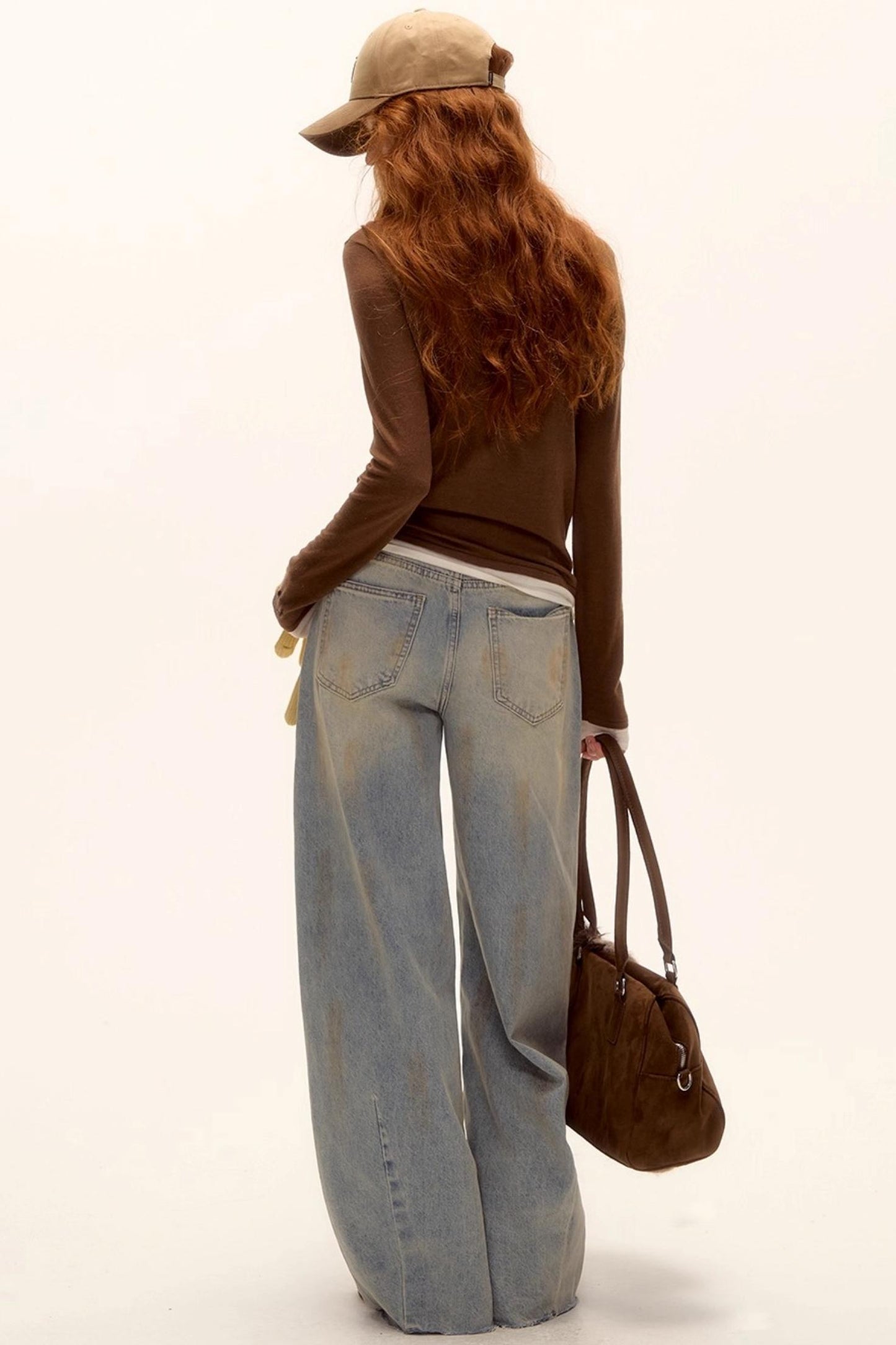 Retro Color-Blocked Baseball Cap