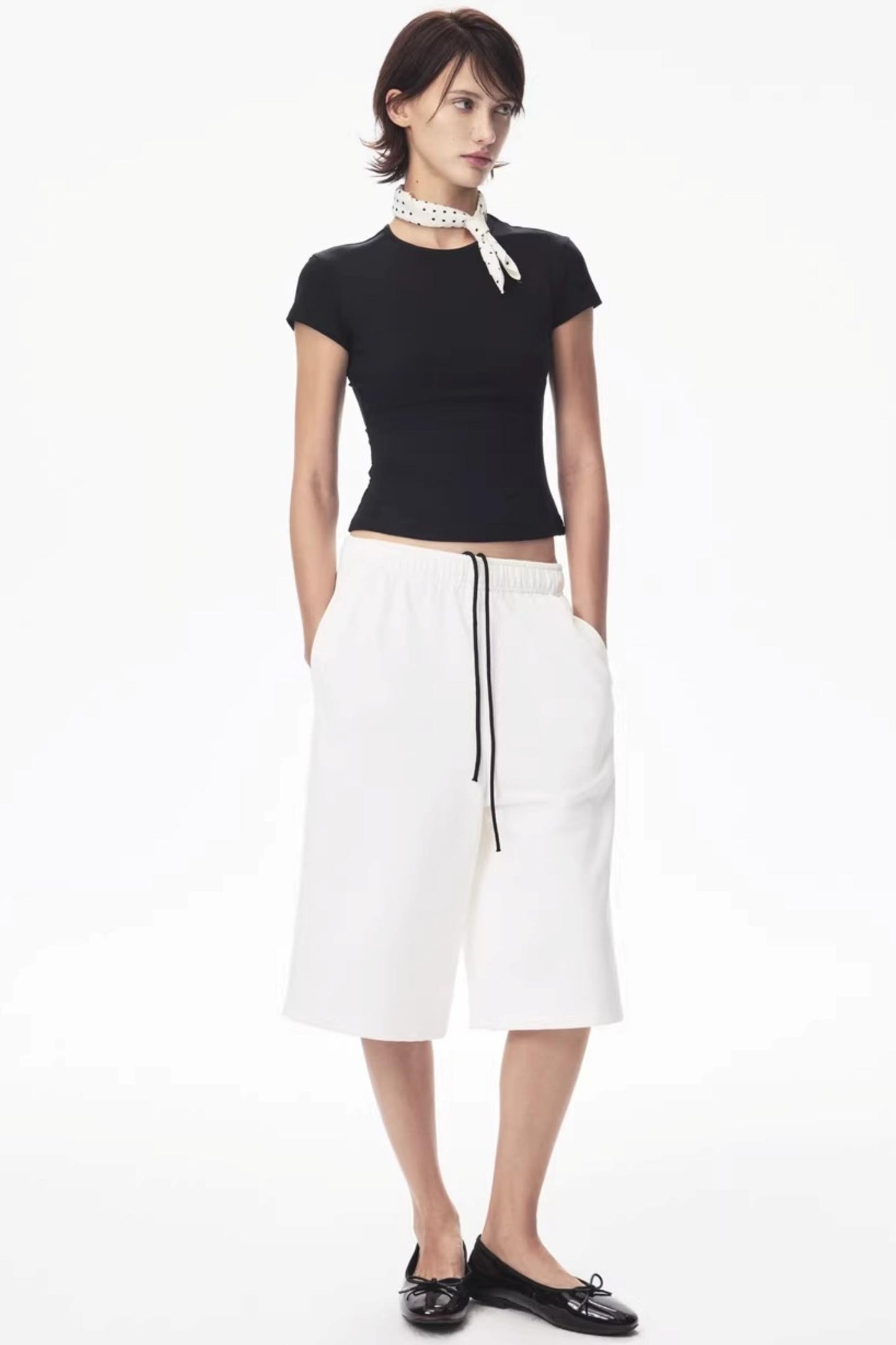 Two-Color Drawstring Sweatpants