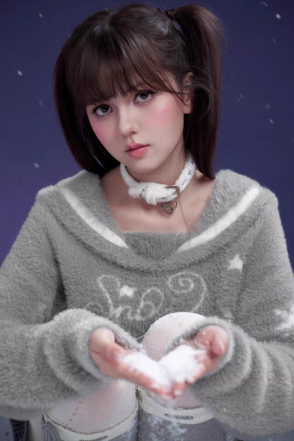 Sweet Gray Sailor Sweater