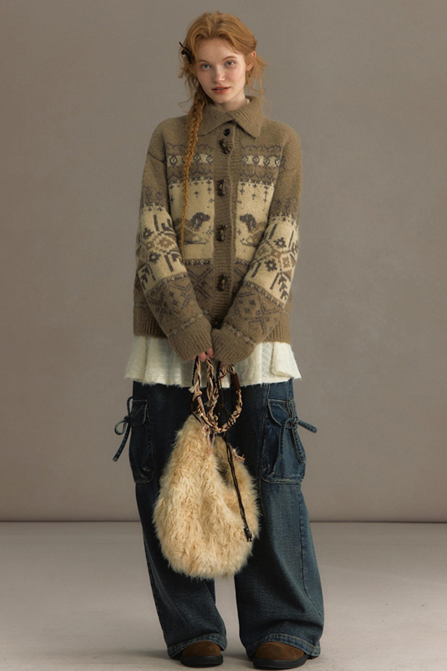 Vintage Lapel Cardigan