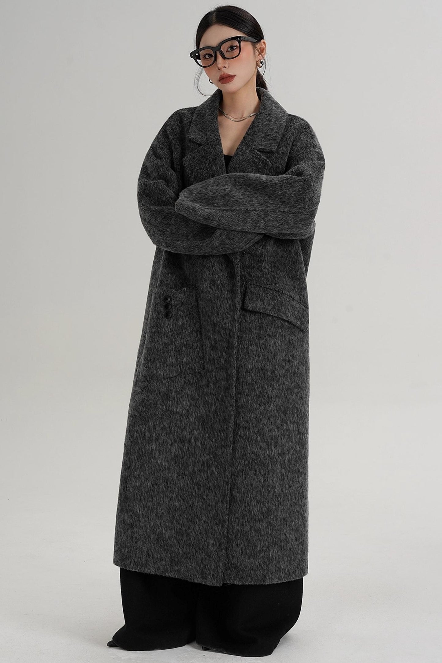 Pocket Design Wool Coat