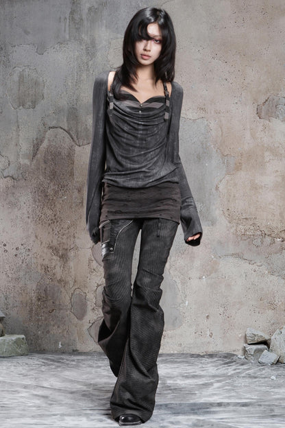 Retro Two-Piece Top Shirt Info