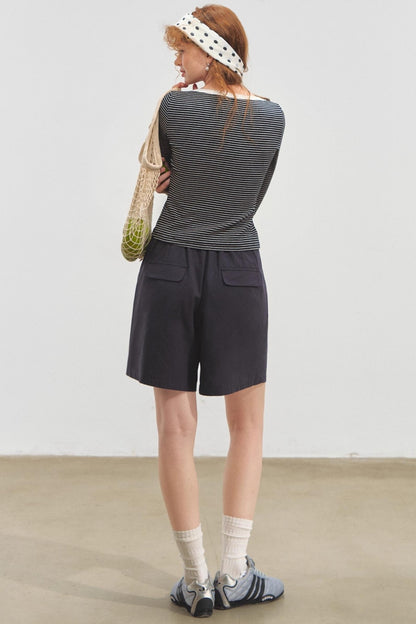 Envelope Striped Slim Top