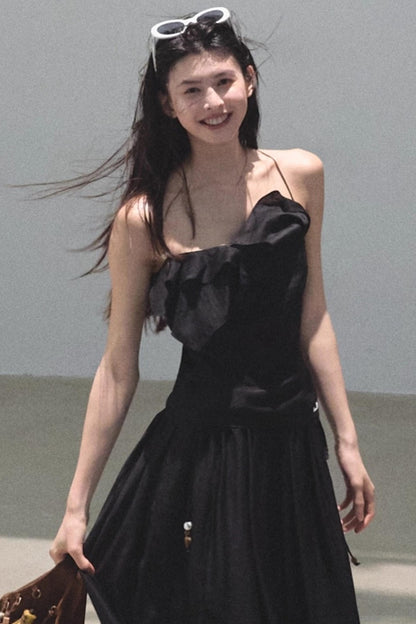 Summer Ruffled Camisole Skirt Set-Up