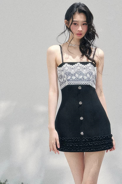 Night's Monologue Lace Dress
