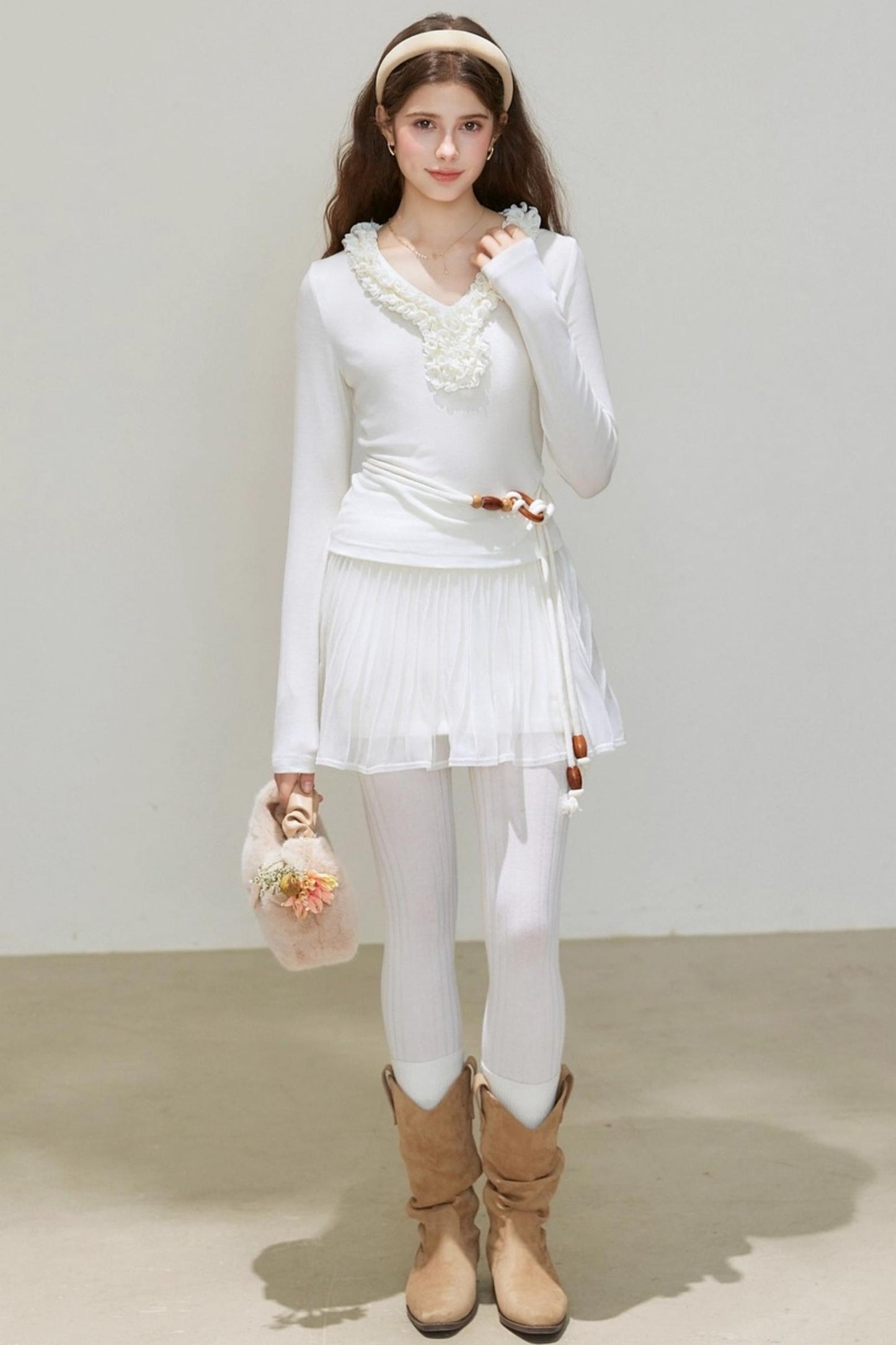 V-Neck Long-Sleeved Base Shirt