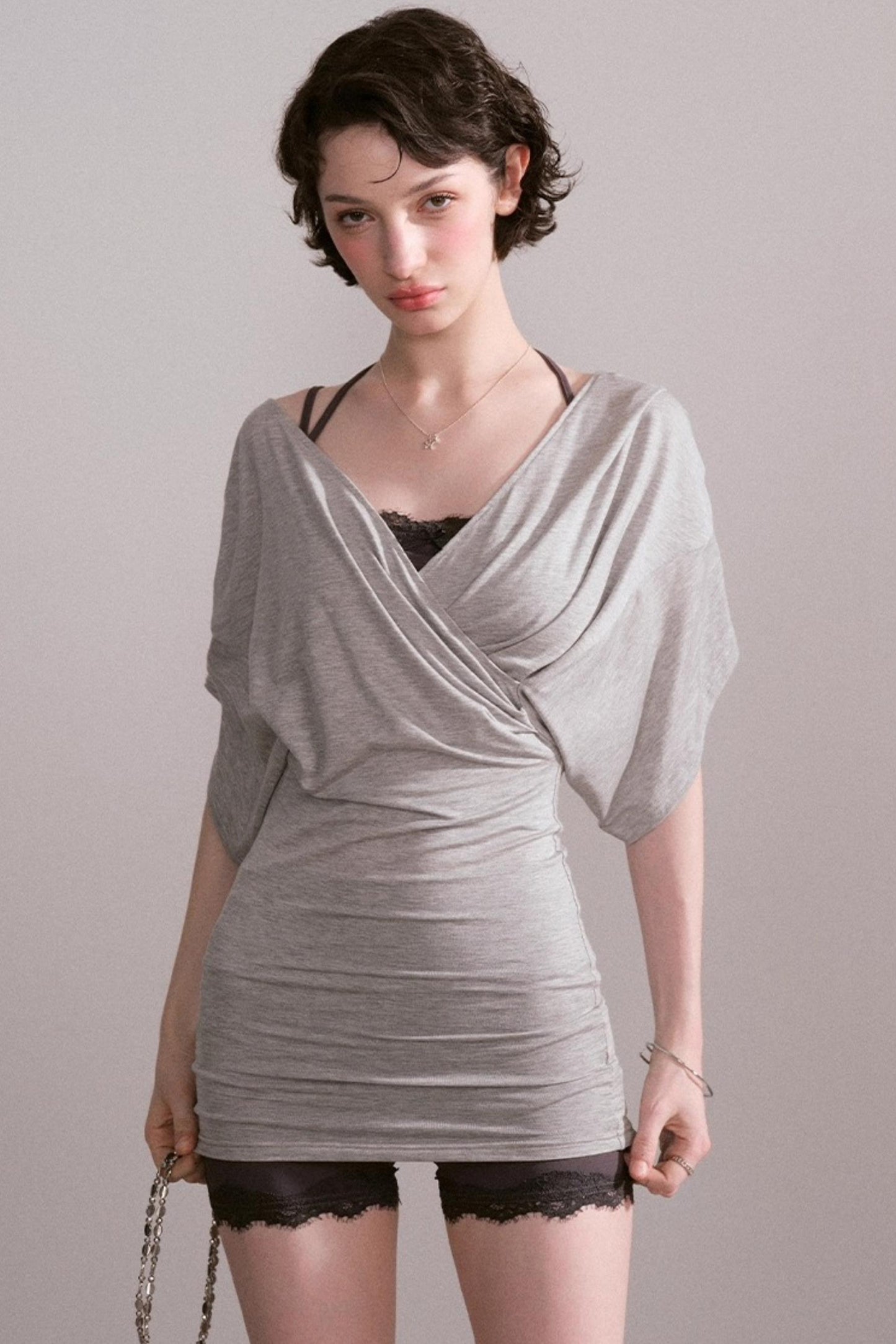 Lace V-Neck Sports Set-Up