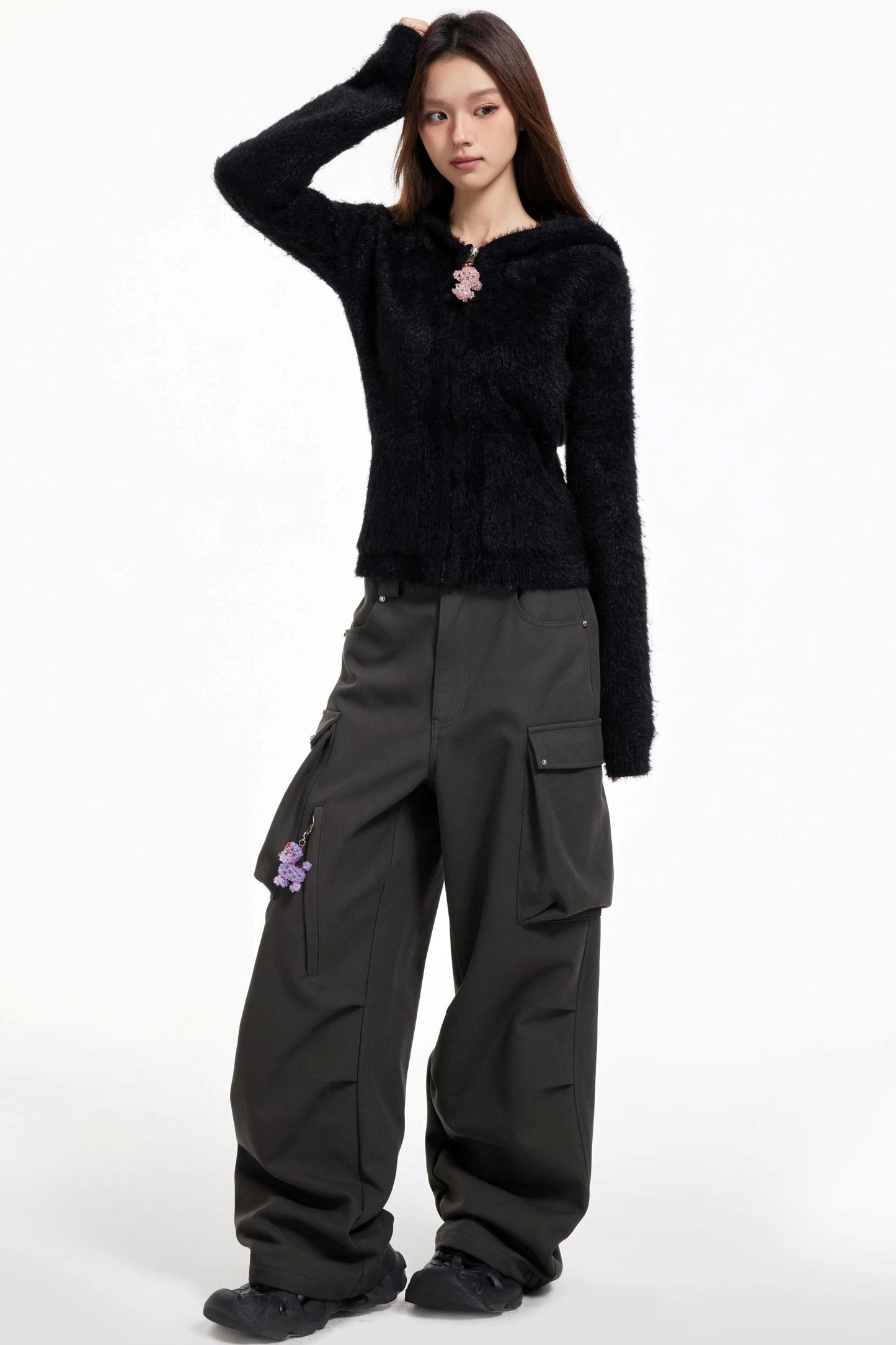 Cargo Wide-Leg Pants