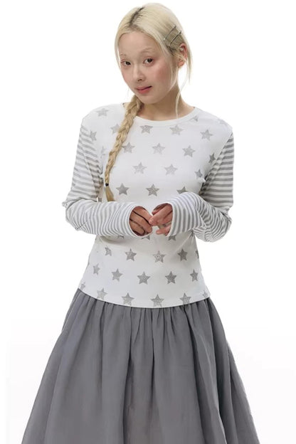 Star Stripe Slim Fit Top