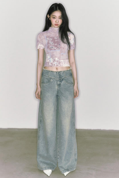 Classic Wide-Leg Jeans Pant