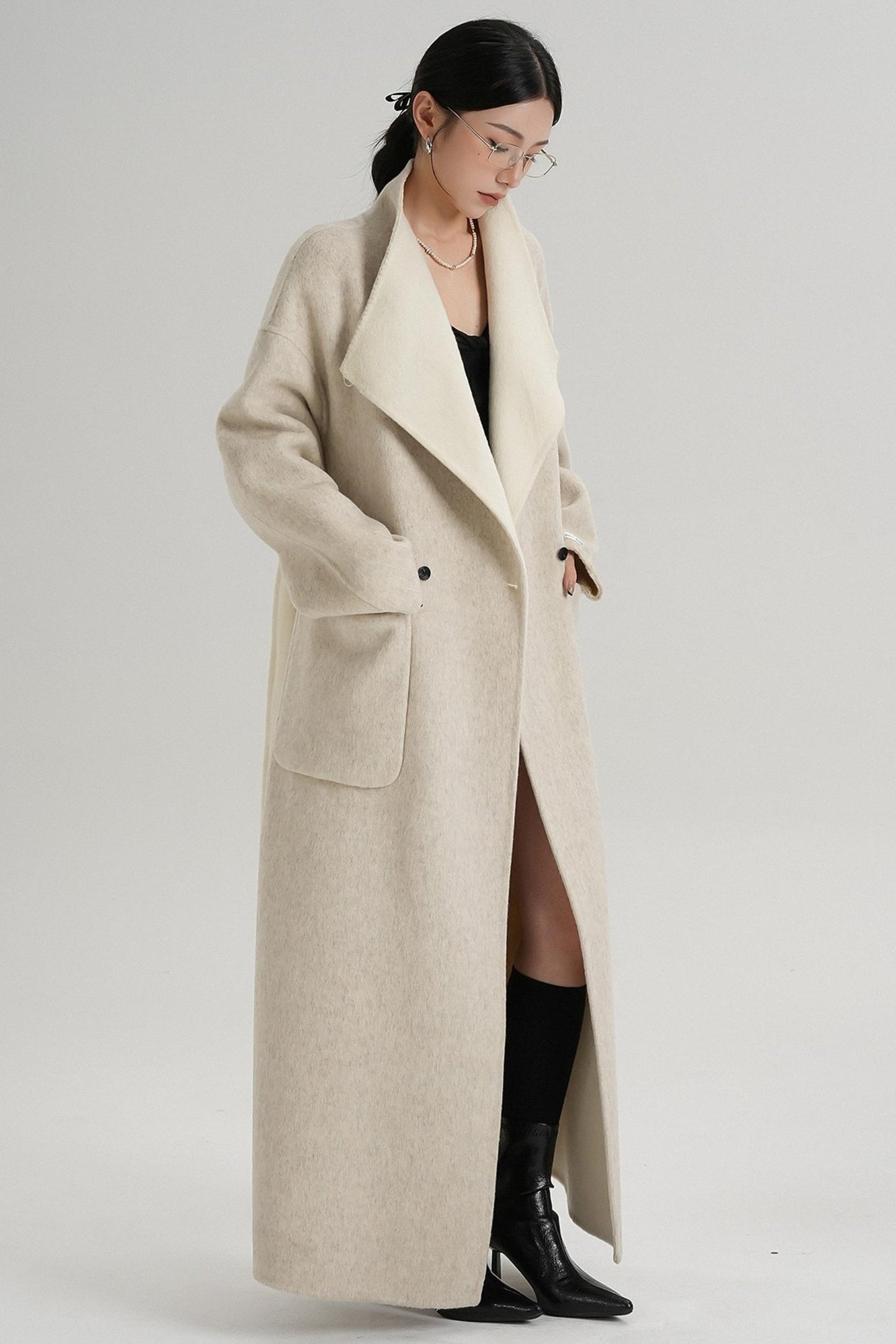 Stand-Up Wool Coat