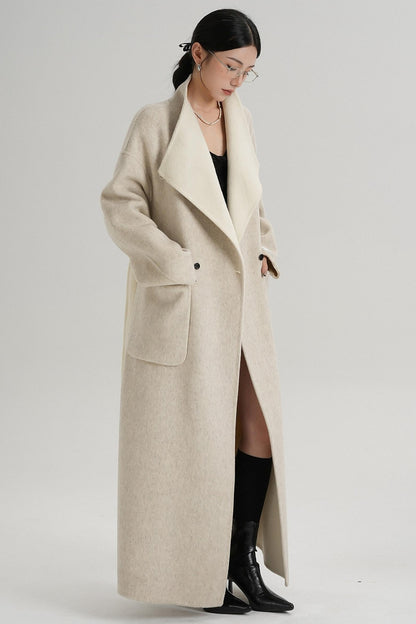 Stand-Up Wool Coat