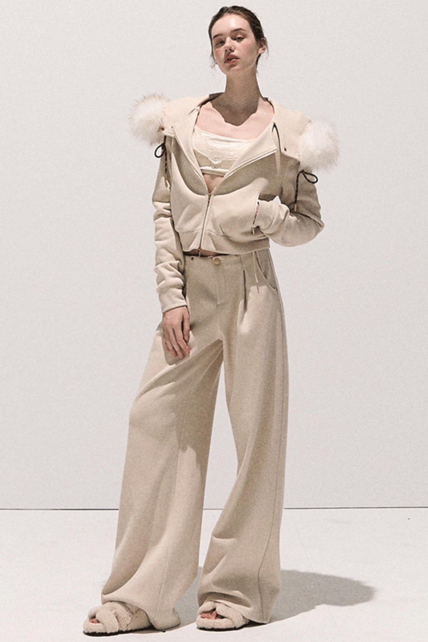 Lace Paneled Satin Inner Top