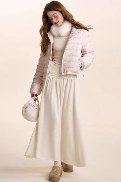 Linen Wool V-Neck Top