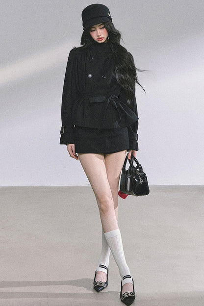 French Autumn Coat & Skirt Set-Up